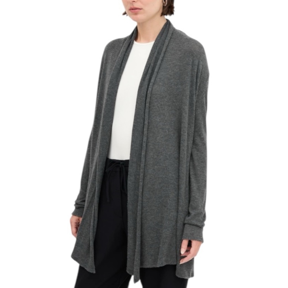 The Row Knightsbridge Jersey Cardigan – Dark Grey, Size XS